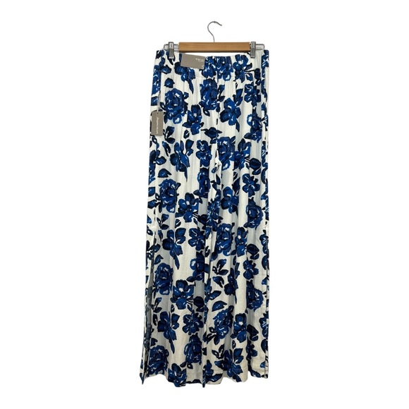 NWT Soft Surroundings Petalo Wide Leg Pants in Ikat Blue Size Small - Picture 7 of 11